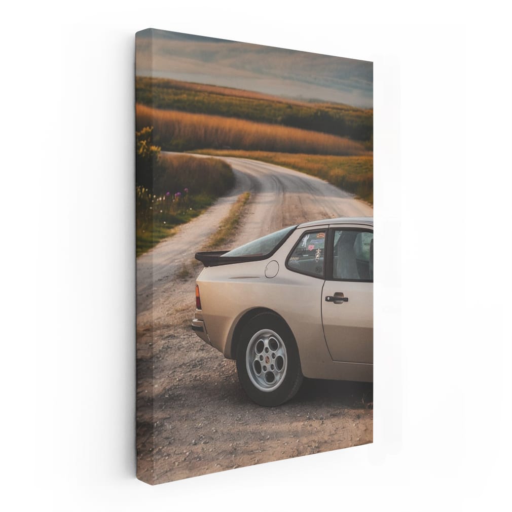 1985 Porsche 944 Lux Gliding on Highway - Classic Elegance
