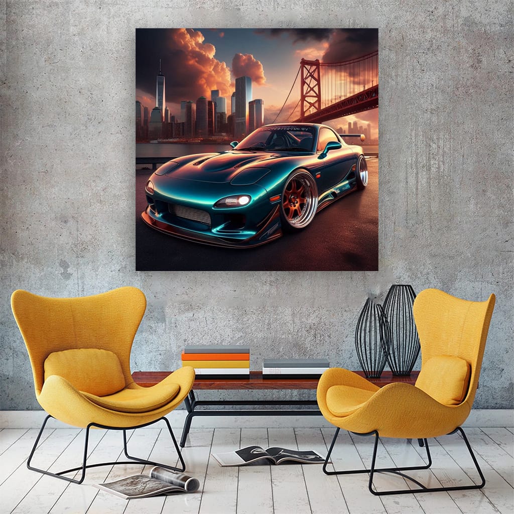 1997 Mazda Rx7 Paint Wall Art