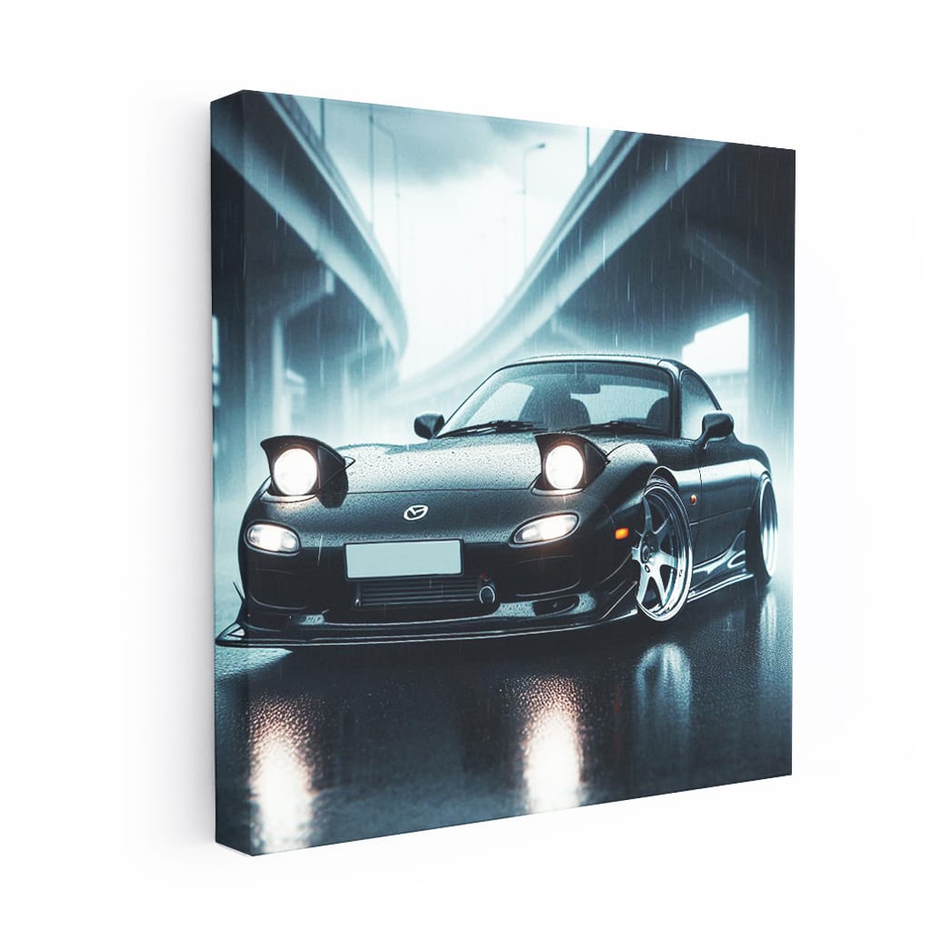 1997 Mazda RX-7 in Rain - Iconic Sports Car with Timeless Style