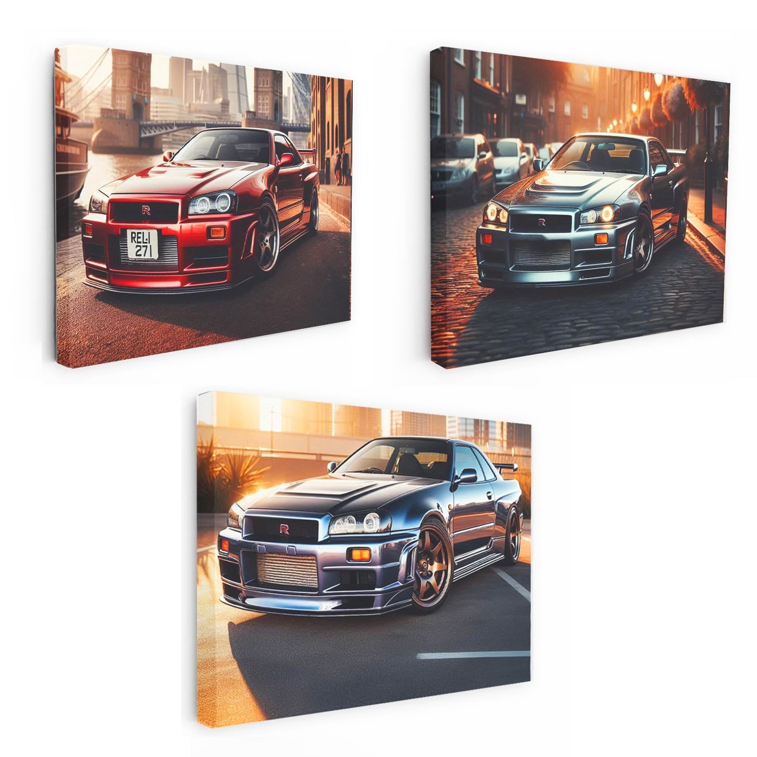 1999 Nissan Skyline Gt-r R34 Set of 3