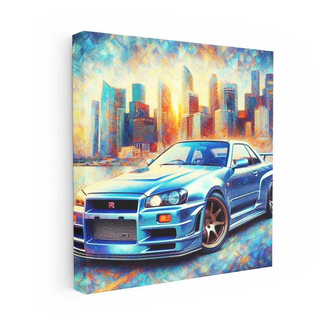 1999 Nissan Skyline Gtr R34 Impressioni Wall Art