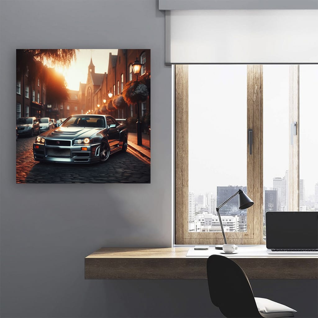 1999 Nissan Skyline Gtr R34 Lond Wall Art