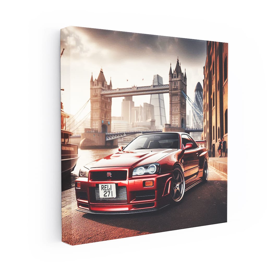 1999 Nissan Skyline Gtr R34 London Wall Art