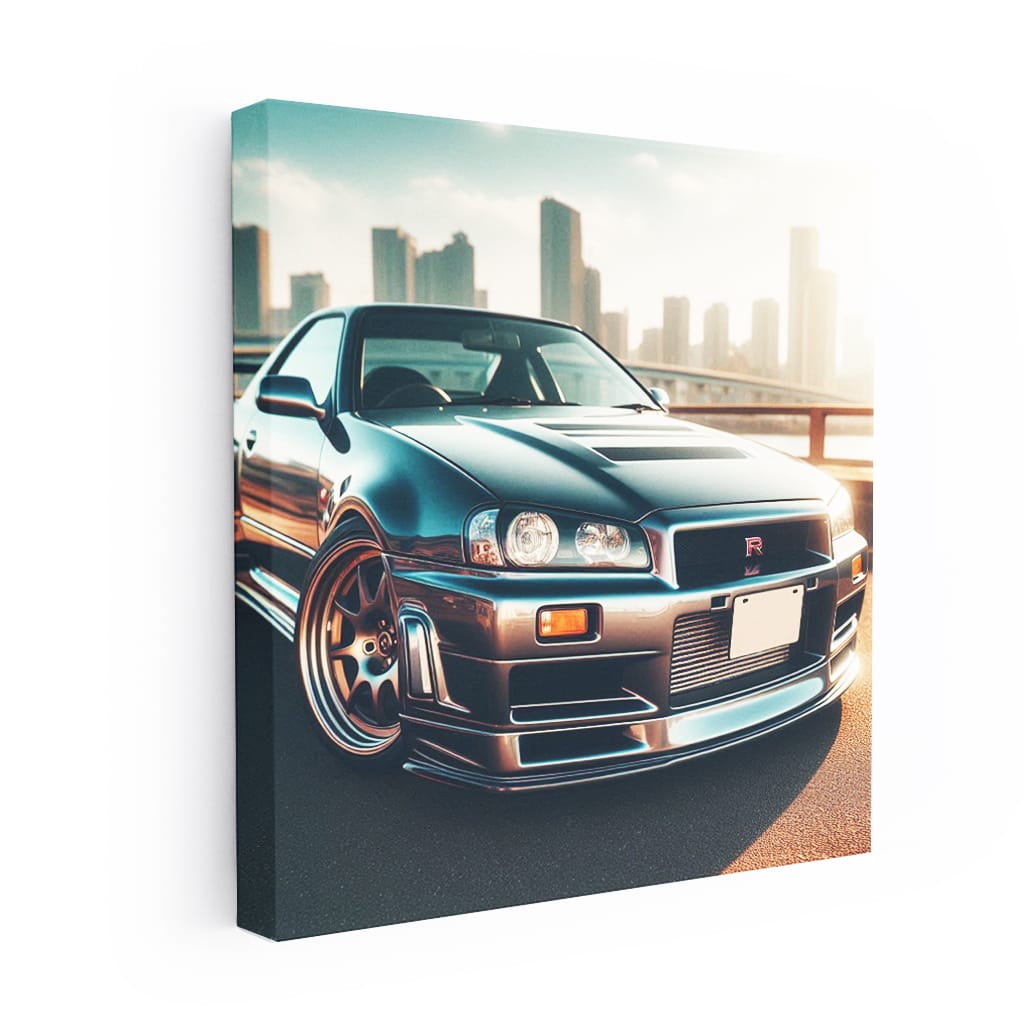 1999 Nissan Skyline Gtr R34 Sunny Weath Wall Art