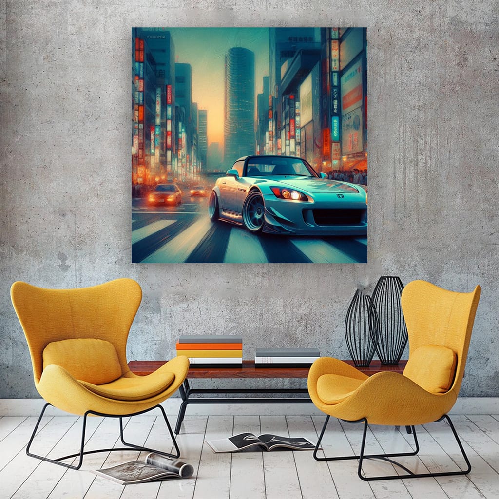 2001 Honda S2000 Drift Wall Art