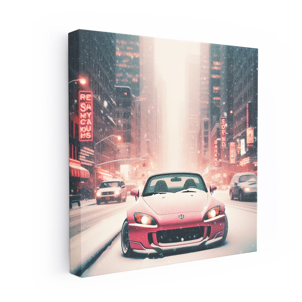 2001 Honda S2000 Snowfall Wall Art