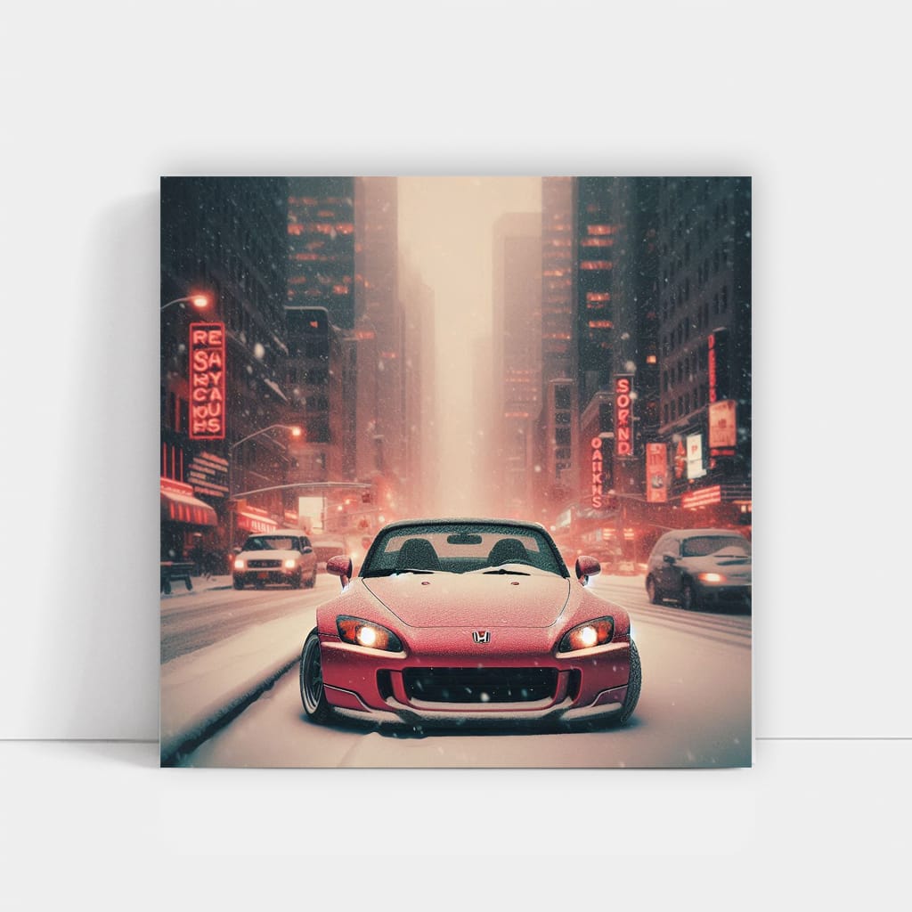 2001 Honda S2000 Snowfall Wall Art