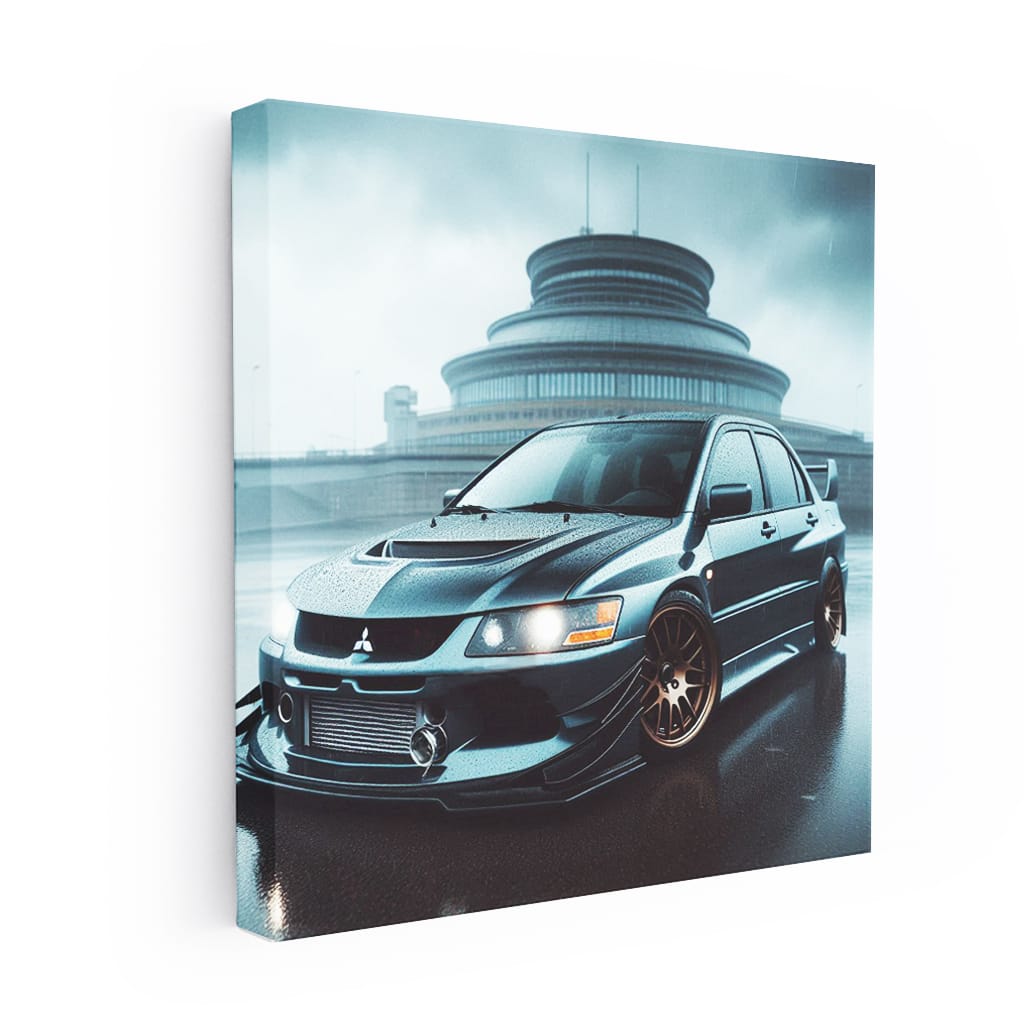2002 Mitsubishi Lancer Evolution Vii Overcast Weather Wall Art