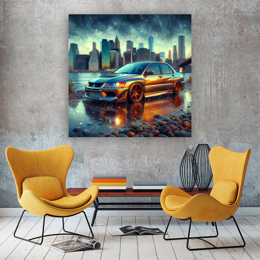 2002 Mitsubishi Lancer Evolution Vii Riv Wall Art