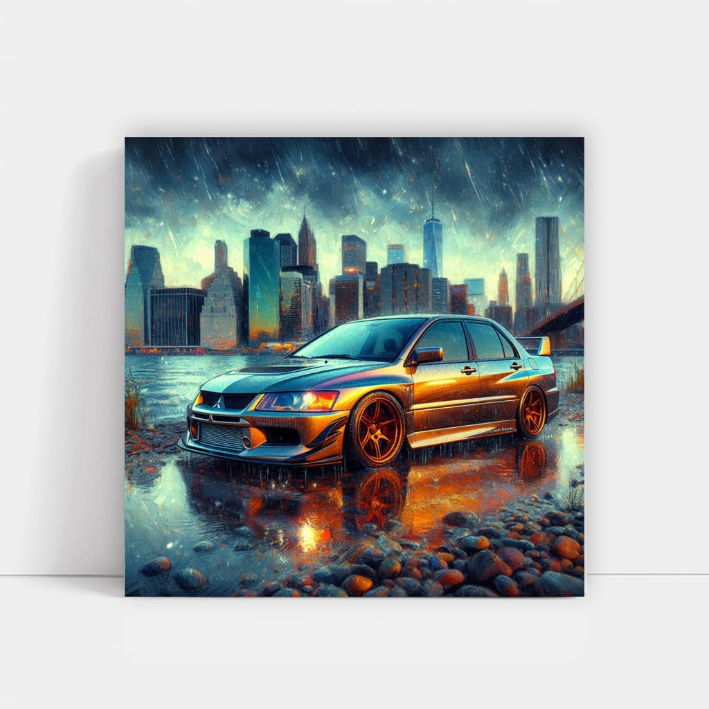 2002 Mitsubishi Lancer Evolution Vii Riv Wall Art