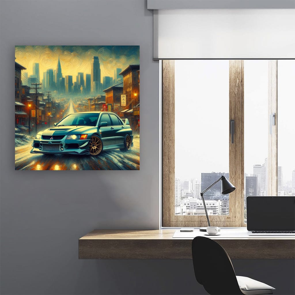 2002 Mitsubishi Lancer Evolution Vii Vall Wall Art