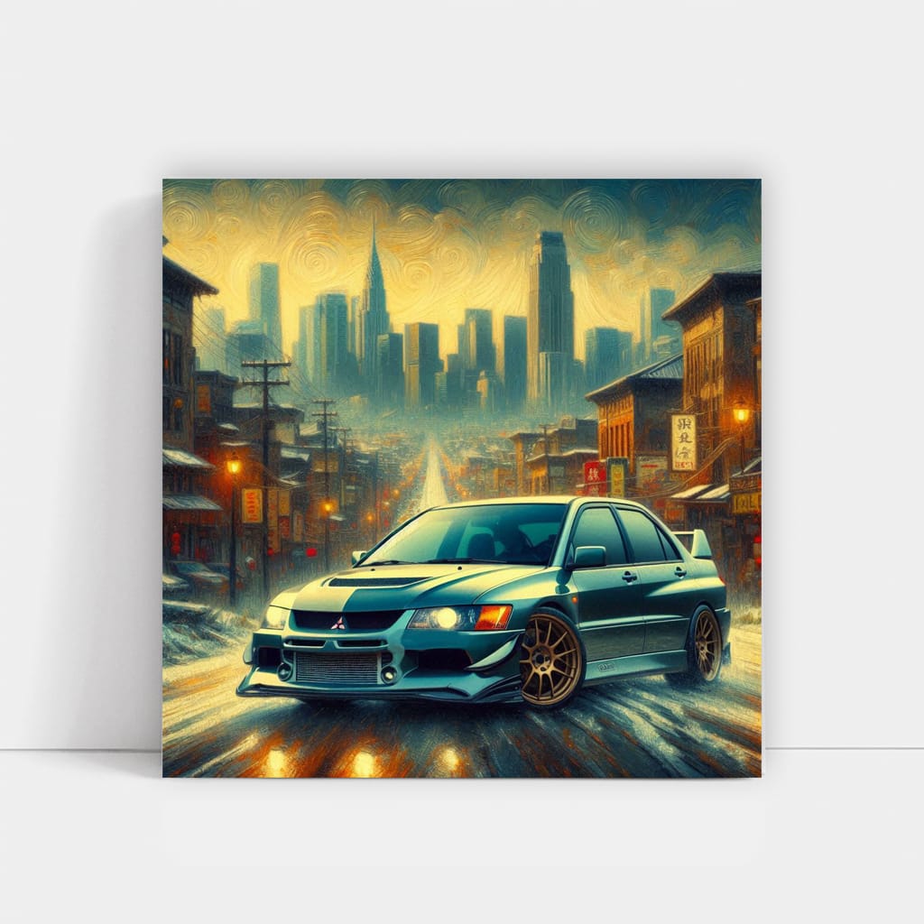 2002 Mitsubishi Lancer Evolution Vii Vall Wall Art