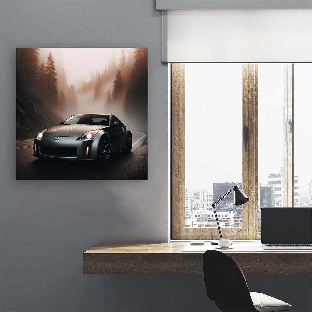 2006 Nissan 350z Fog Wall Art