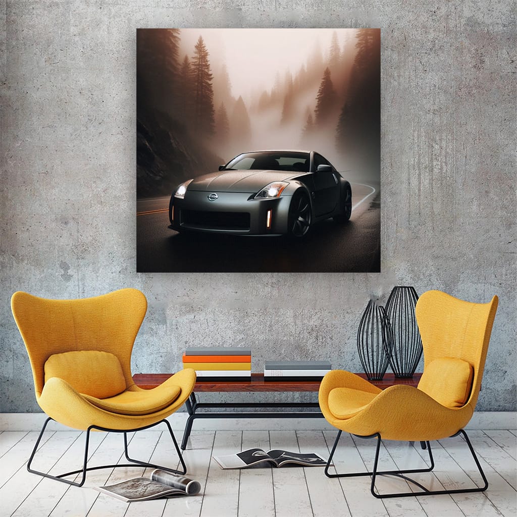 2006 Nissan 350z Fog Wall Art