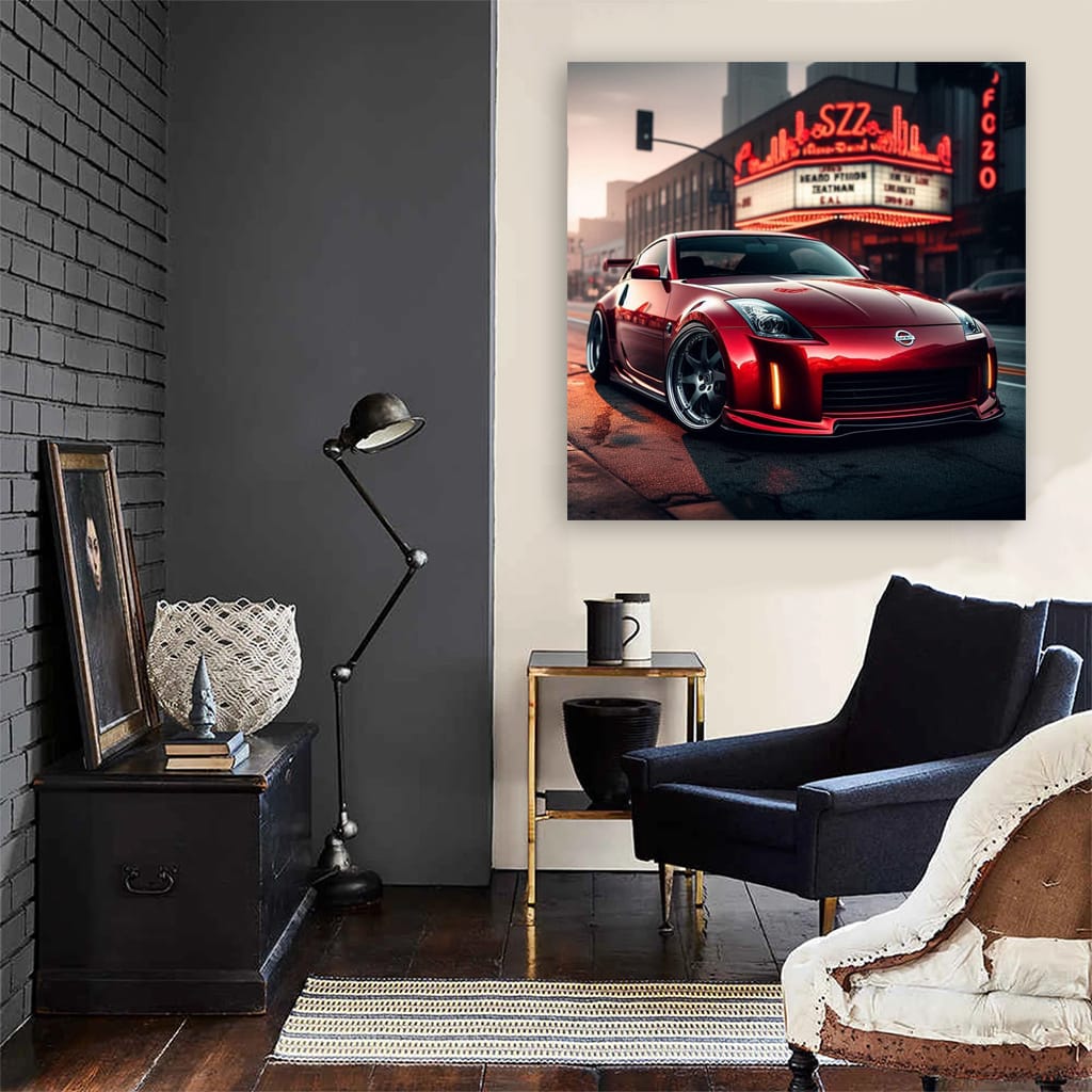 2006 Nissan 350z Los Angel Wall Art