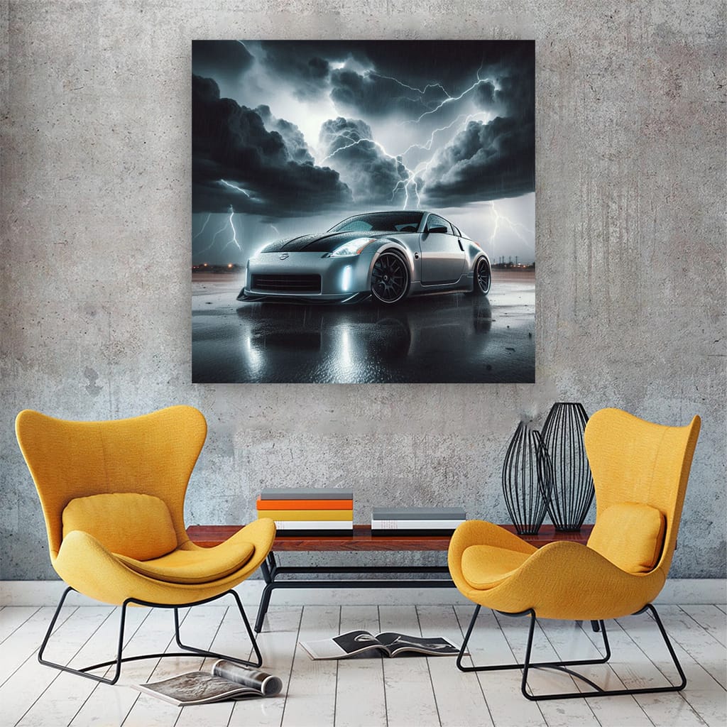 2006 Nissan 350z Thunderstorm Wall Art