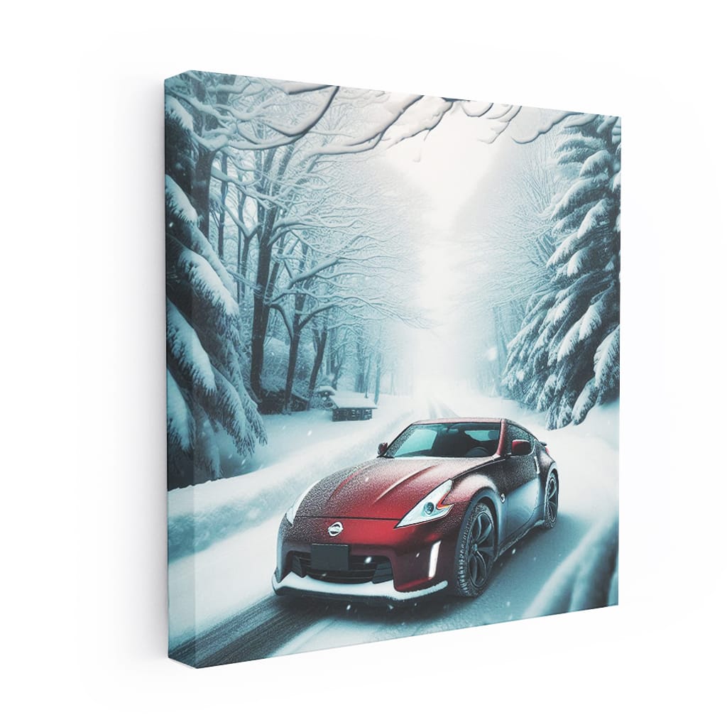 2009 Nissan 370z Winter Wall Art