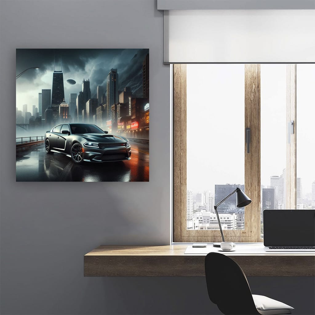 2010 Dodge Charger Srt8 Cloudy Weath Wall Art