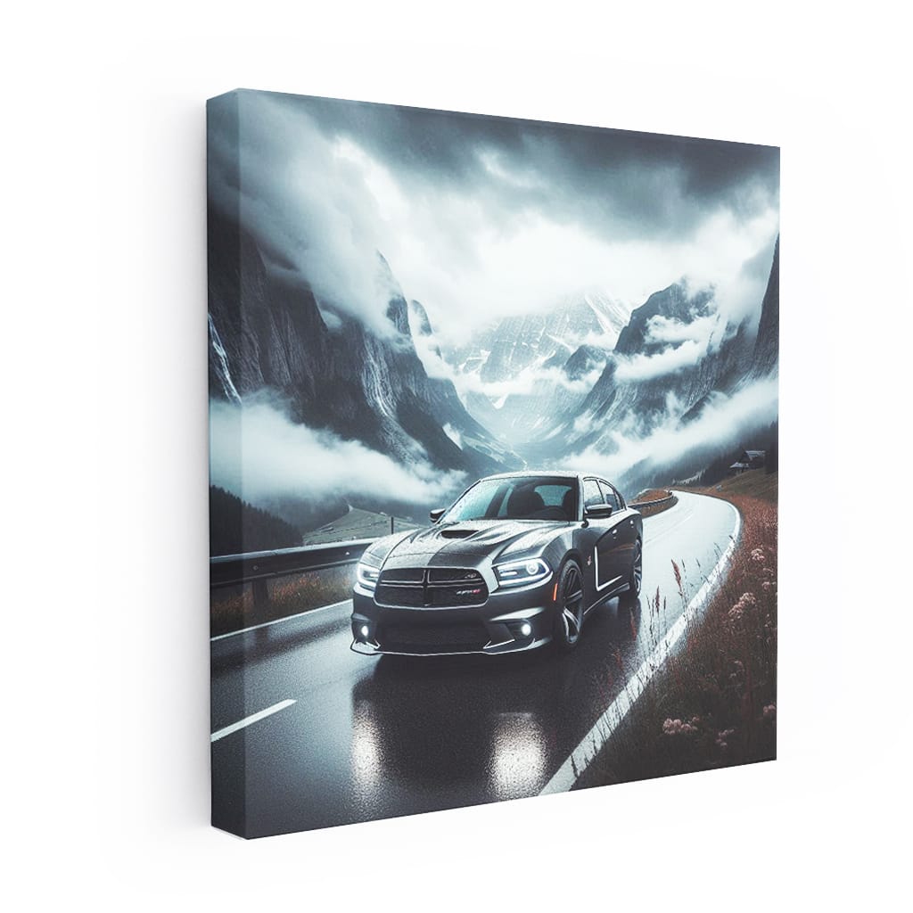 2010 Dodge Charger Srt8 Cloudy Weather Wall Art