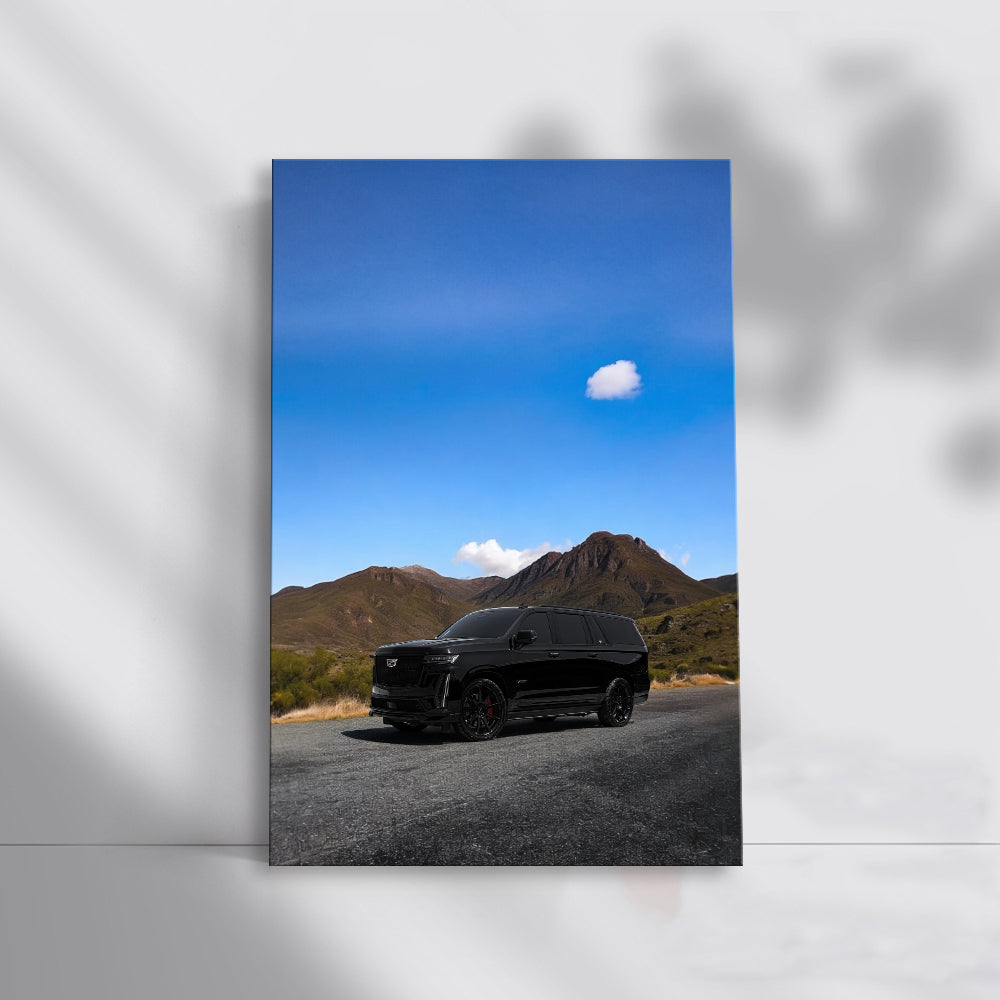 Black 2023 Escalade V-Series ESV in Mountains - Power & Prestige