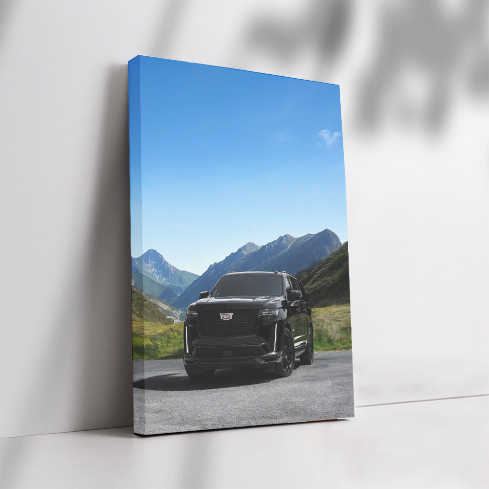 2023 Black Escalade ESV V-Series in Mountains - Power & Prestige