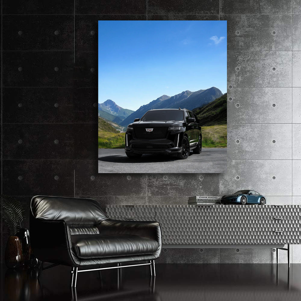 2023 Black Escalade ESV V-Series in Mountains - Power & Prestige
