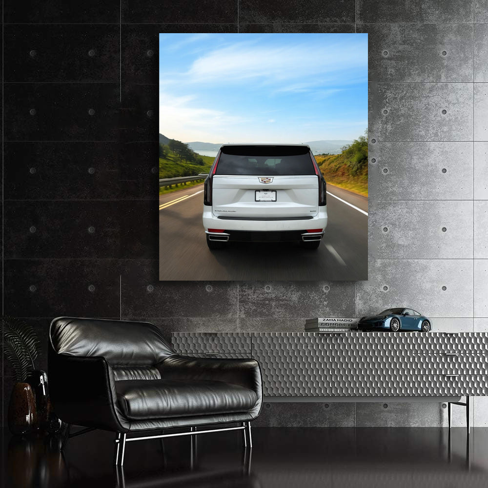 2024 Cadillac Escalade Premium White - Luxury Road King