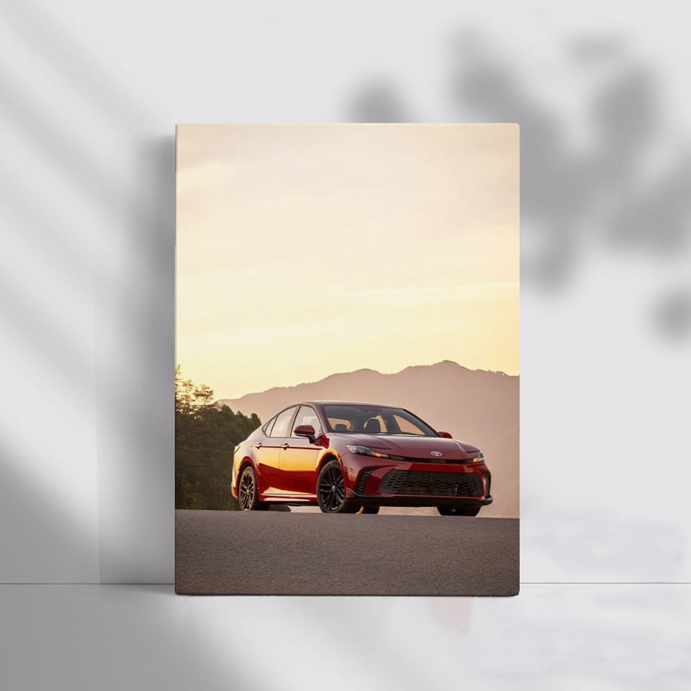 2025 Toyota Camry on Sunny Road with Majestic Mountains - Smooth Ride - EnjoyStore