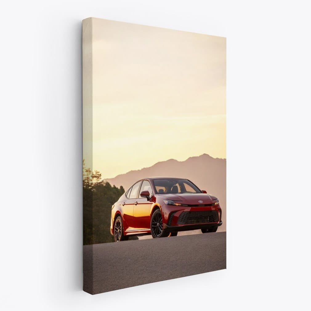 2025 Toyota Camry on Sunny Road with Majestic Mountains - Smooth Ride - EnjoyStore