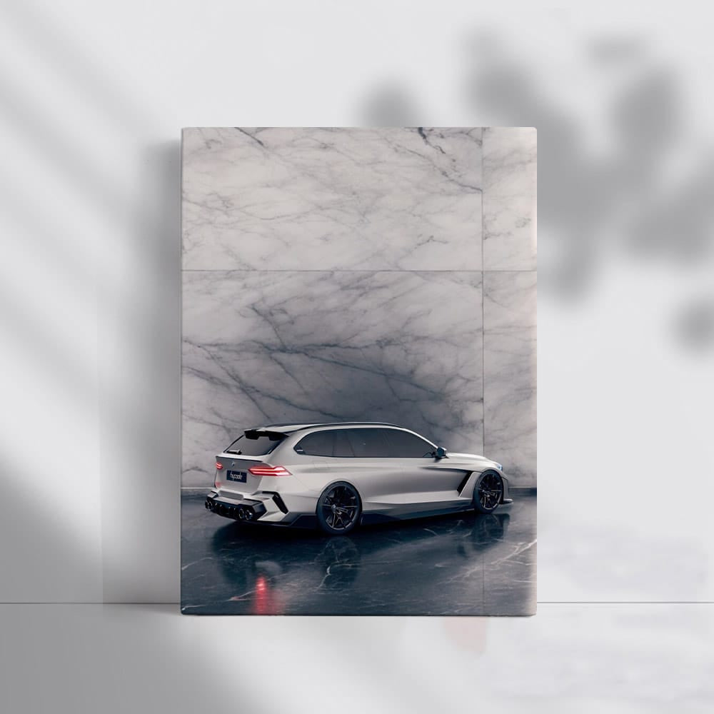 2025 BMW M5 on Marble Backdrop: Power Meets Elegance