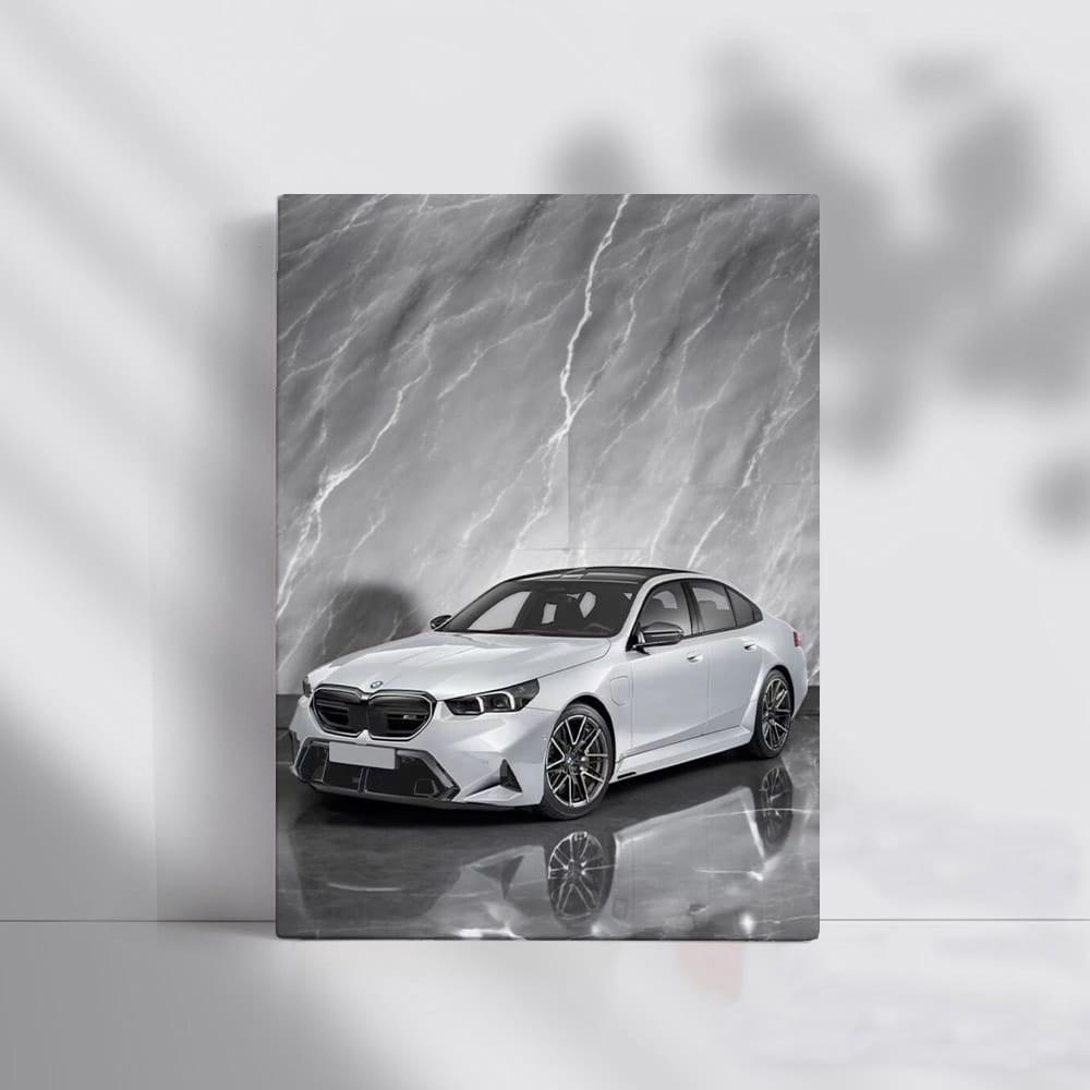 2025 BMW M5 on Marble Backdrop - Luxury and Power Unleashed