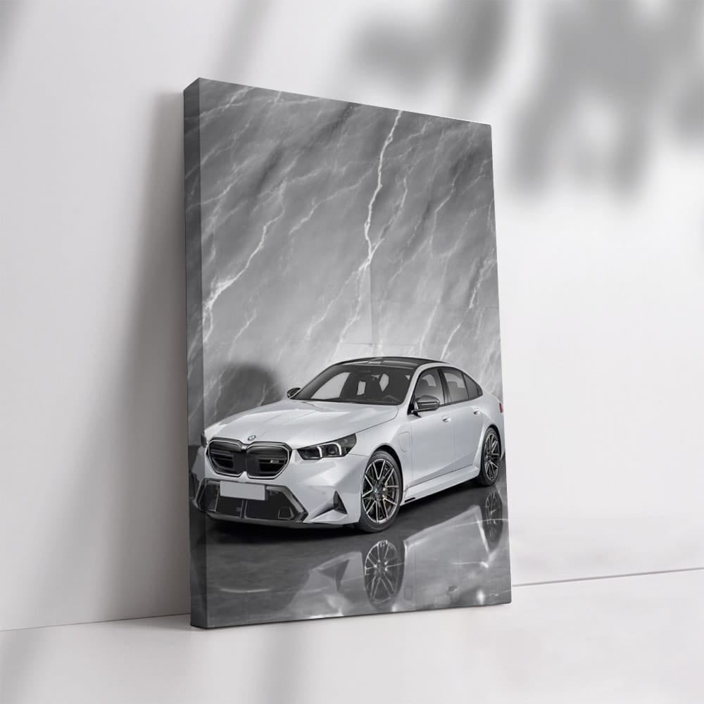 2025 BMW M5 on Marble Backdrop - Luxury and Power Unleashed