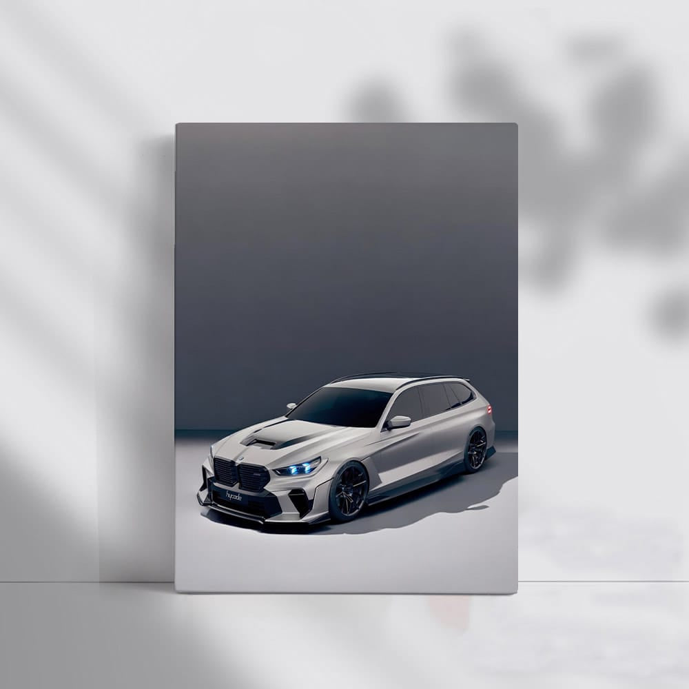 2025 BMW M5 Against Gray Backdrop - Power Meets Elegance