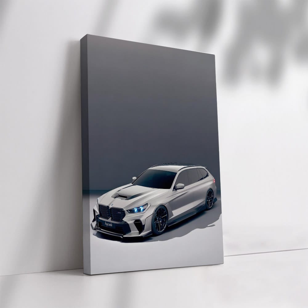 2025 BMW M5 Against Gray Backdrop - Power Meets Elegance