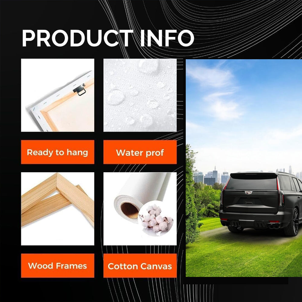 Black Cadillac Escalade V in Nature - Bold Elegance