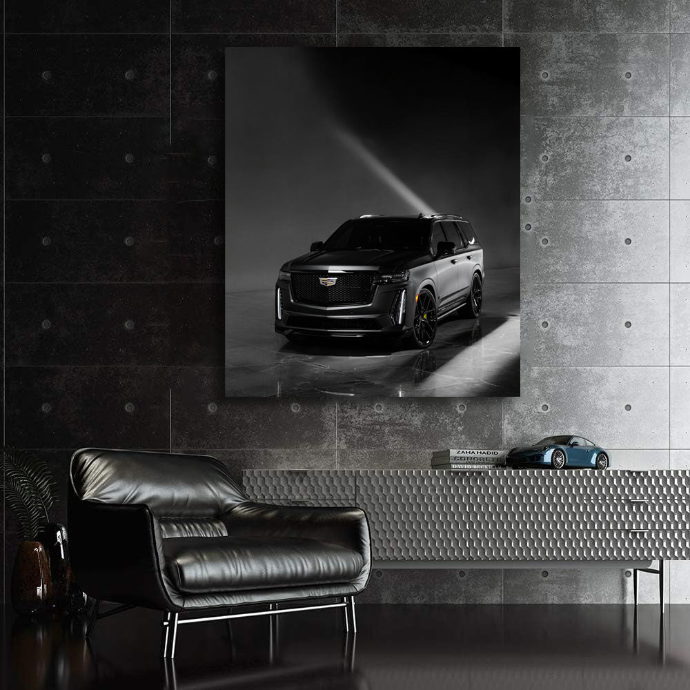 2023 Matte Cadillac Escalade V Parked – Luxury Power