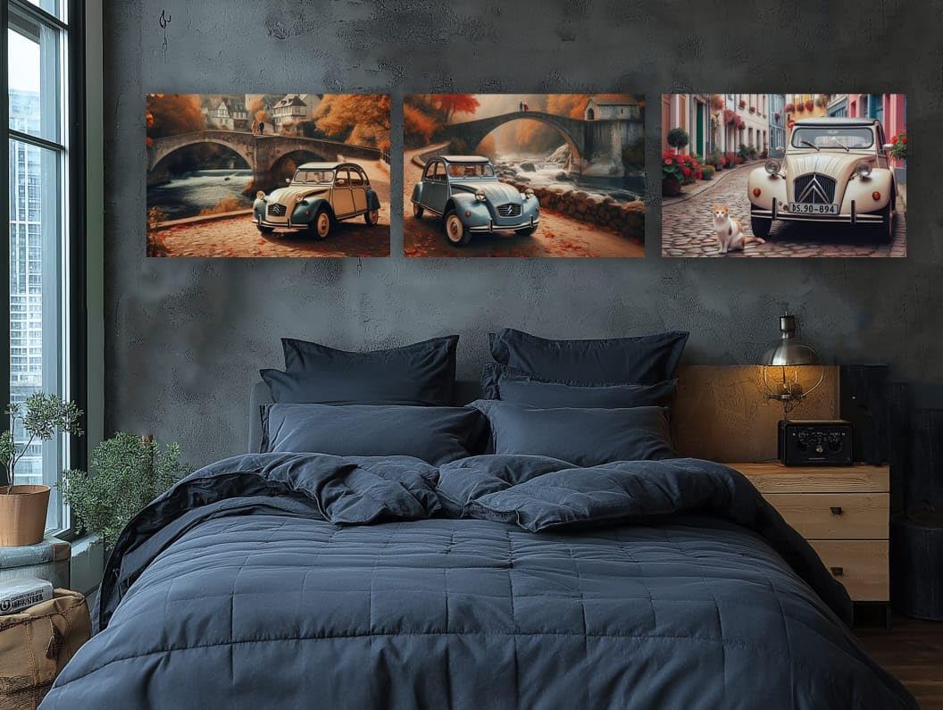 Citroen Old Wall Art Set