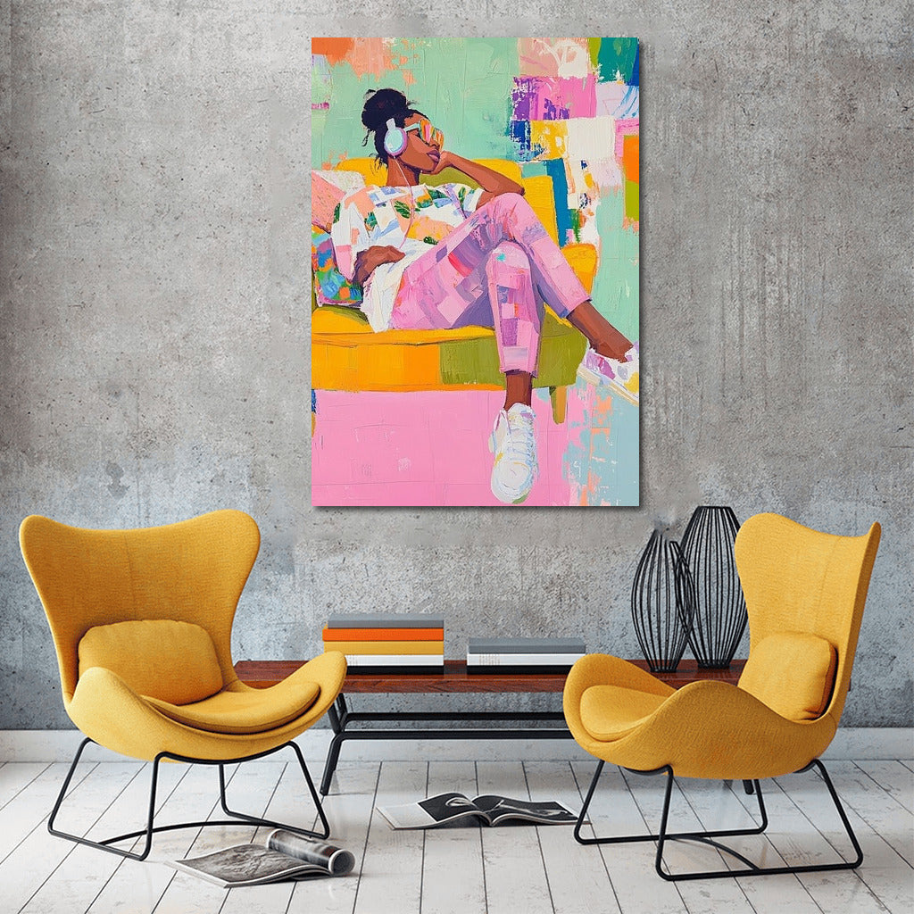 Sunny Muse on the Sofa