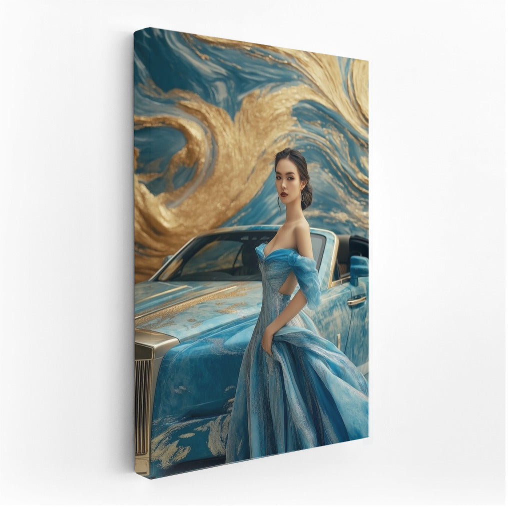 Harmony of Blue and Silver