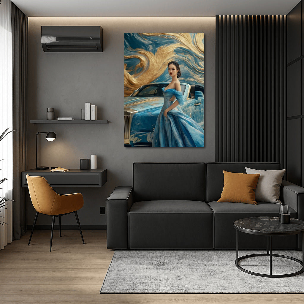 Harmony of Blue and Silver