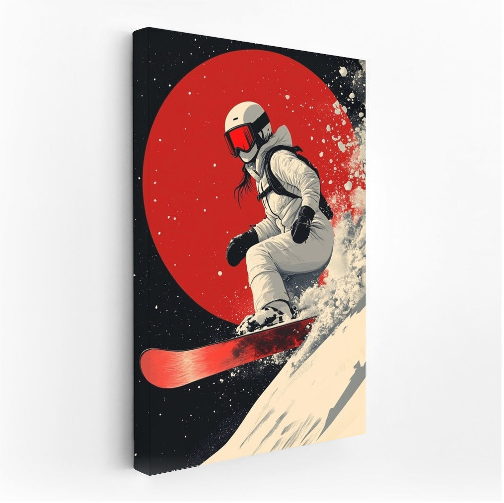 Snowboarder's Solar Flight