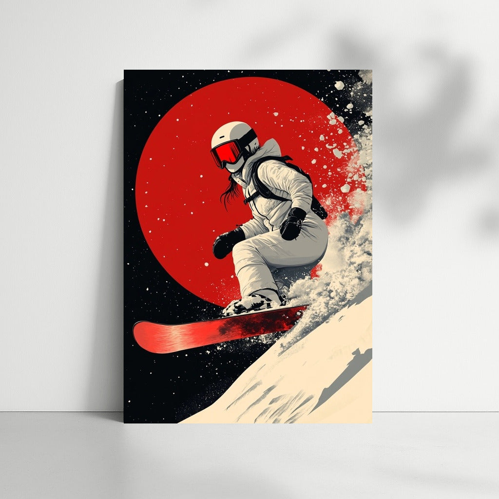 Snowboarder's Solar Flight