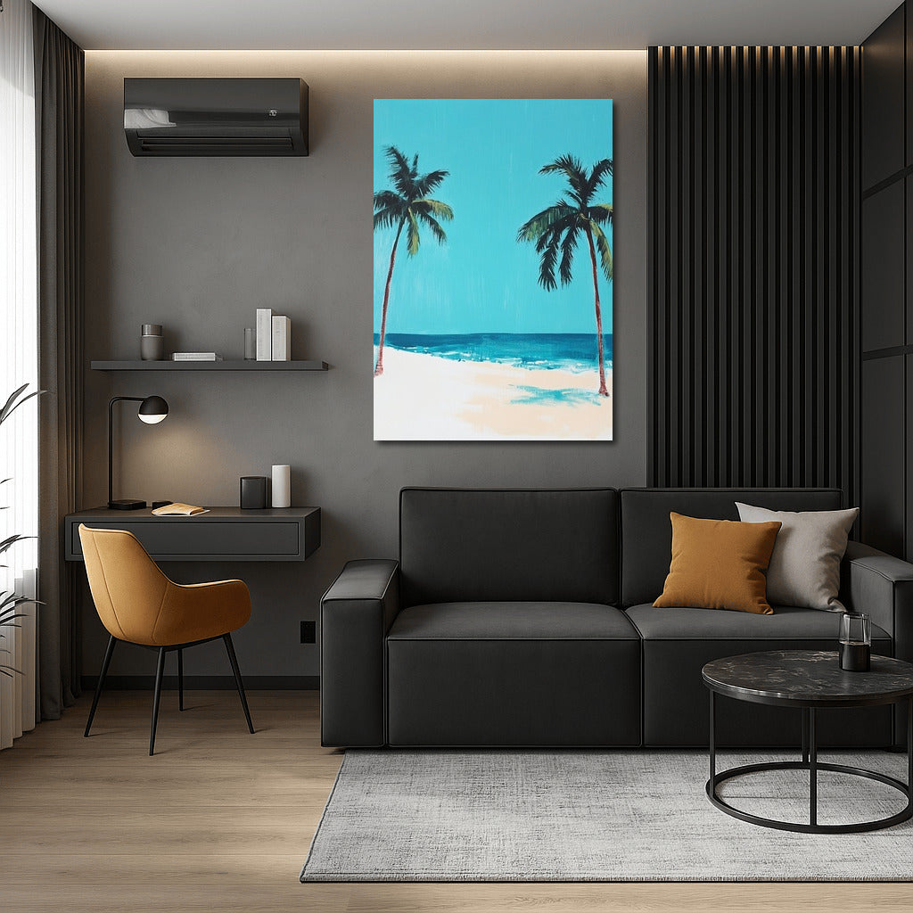Palm Shelter: Whisper of the Sea Breeze