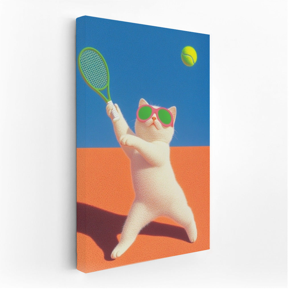 Tennis Master with Mustache Glasses