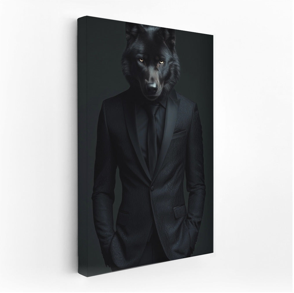 Wolf in a Tuxedo: Natural Elegance