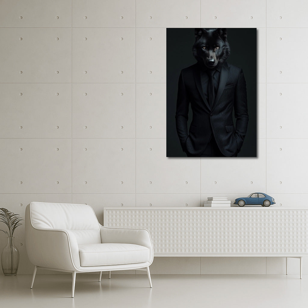 Wolf in a Tuxedo: Natural Elegance