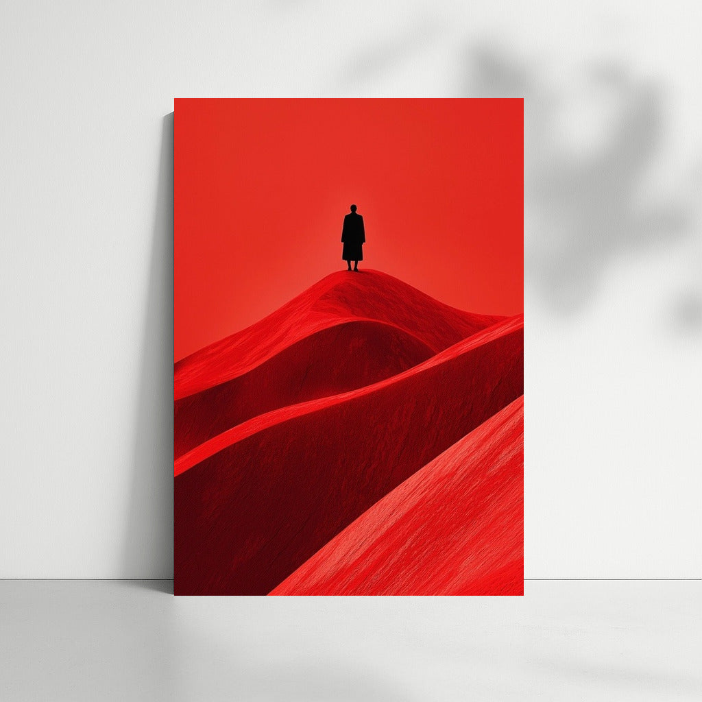 The Scarlet Traveler: Silhouette in the Sands