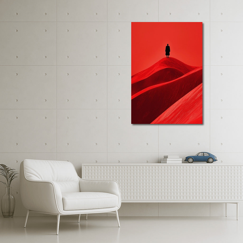 The Scarlet Traveler: Silhouette in the Sands