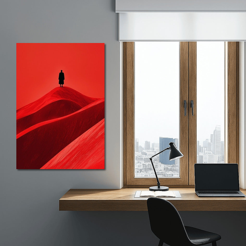 The Scarlet Traveler: Silhouette in the Sands
