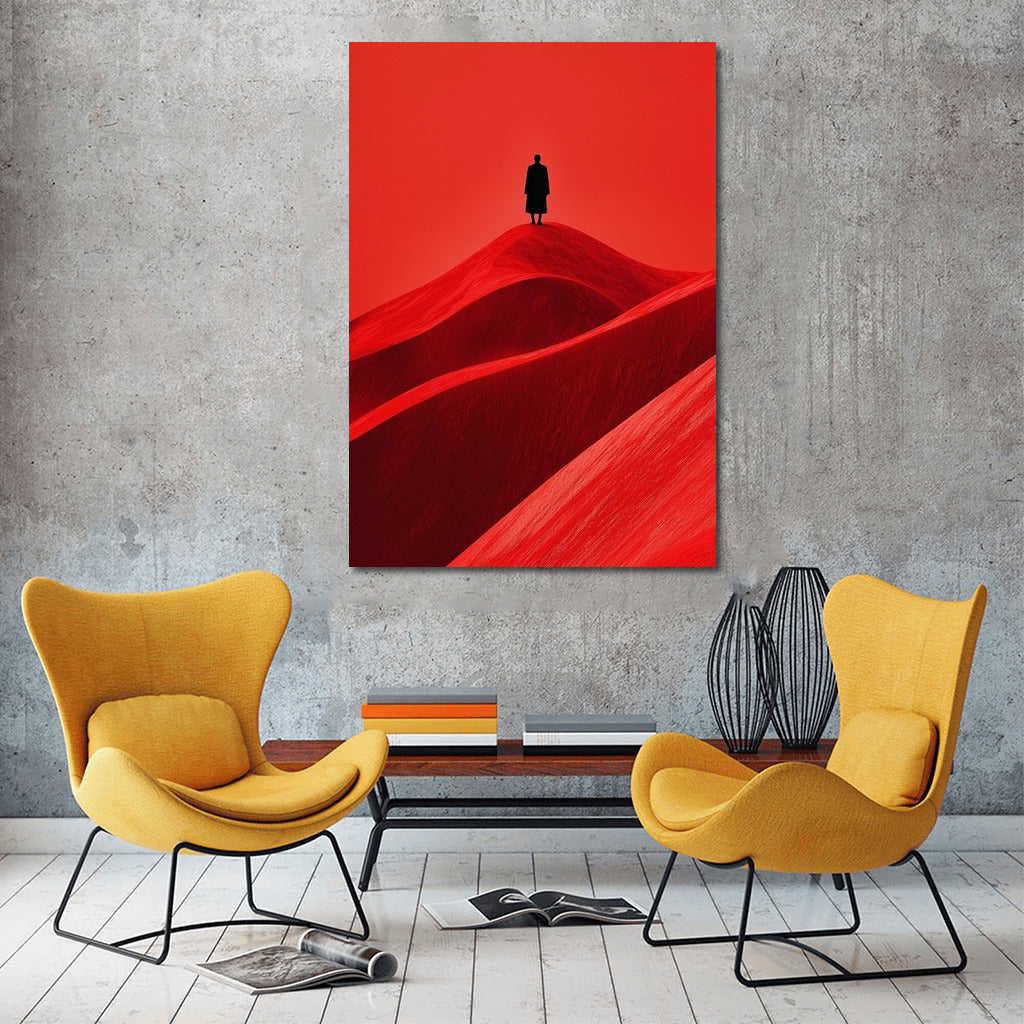 The Scarlet Traveler: Silhouette in the Sands